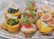Canapés variados de fiesta