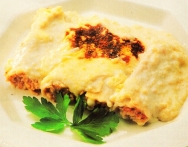Canelones rellenos de marisco