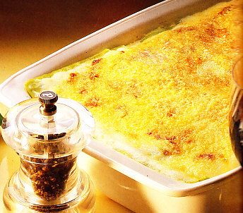 Canelones rellenos de requesón