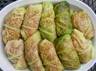 Canelones vegetales de bacalao