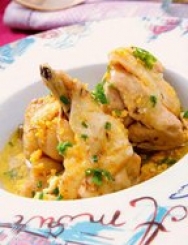 Capón al vino Albariño