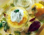 Caquis al licor de naranja