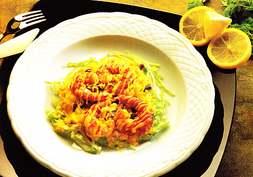 Carabineros en ensalada
