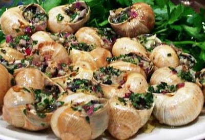 Caracoles a la barbacoa del languedoc