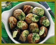 Caracoles a la borgoñesa
