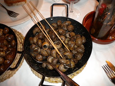 Caracoles a la parrilla