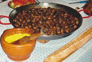Caracoles a las hierbas