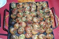 Caracoles al horno