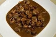 Caracoles con chocolate amargo