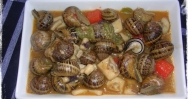 Caracoles con sepia