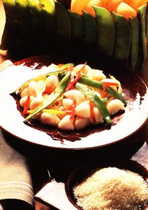 Caracoles con tirabeques