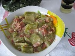 Cardo con jamón