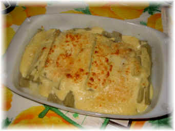 Cardo en salsa blanca