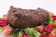 Carne asada con hortalizas