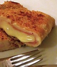 Carne con queso y jamón