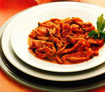 Carne con setas