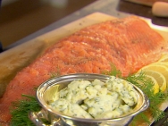 Carpaccio de salmón con ensalada de patatas