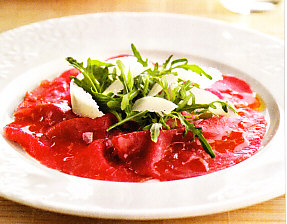 Carpaccio de solomillo de buey