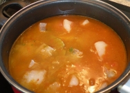 Cazuela de patatas con bacalao
