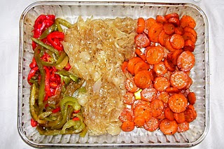 Cebollitas y zanahorias caramelizadas