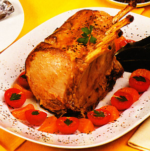 Cerdo asado al ron