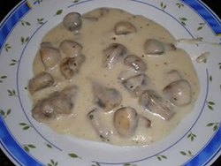 Champiñones a la crema