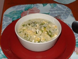 Champiñones a la crema de verdeo