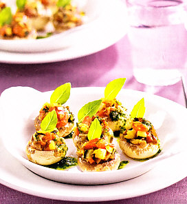 Champiñones rellenos