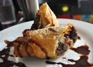 Chimichanga de chocolate y banana
