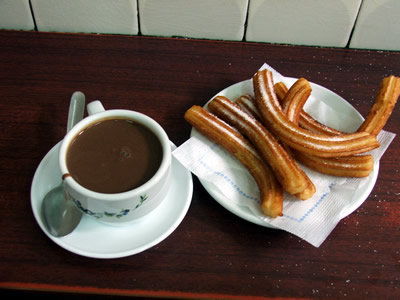 Churros con chocolate