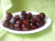 Chorizos al vino tinto