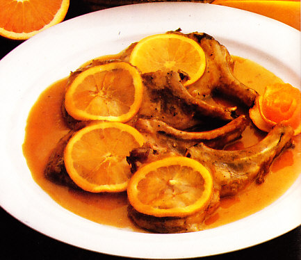 Chuletas de cerdo al caramelo