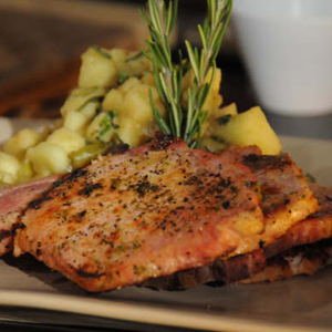 Chuletas de cerdo con salsa picante