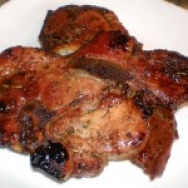 Chuletas de cerdo con tocino a la papillote