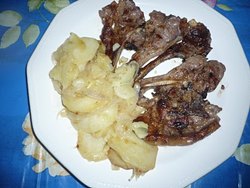 Chuletas de cordero asadas