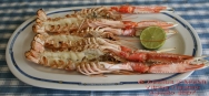 Cigalas al horno