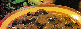 Civet de rebeco con setas de calabaza