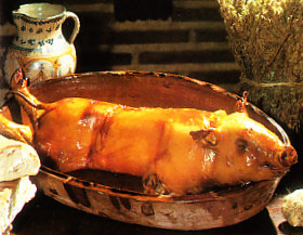 Cochinillo asado al horno