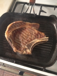 cocinando un entrecot