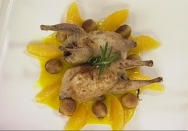 Codornices a la naranja
