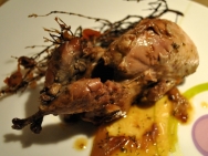 Codornices al vinagre de jerez en microondas