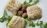 Col blanca con castañas