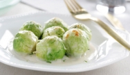 Coles de Bruselas con crema