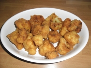 Coliflor adobada rebozada