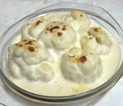Coliflor al queso