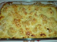 Coliflor con anchoas al gratén