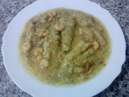 Colitas de rape en salsa verde