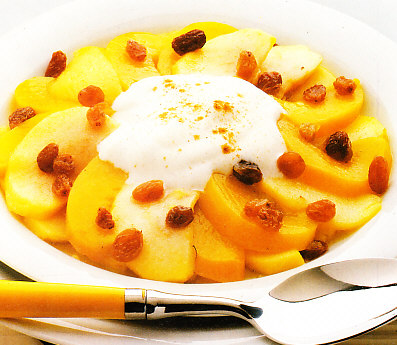 Compota de frutas con yogur