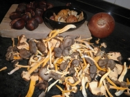 Con productos de otoño