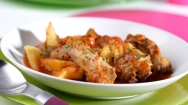 Conejo al romesco